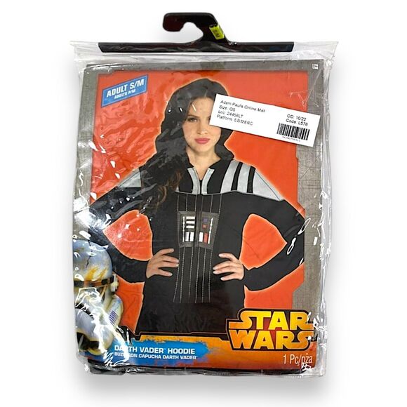 Disney Star Wars Darth Vader Fleece Costume Hoodie - WOMENS S/M (up to size 8) - Picture 2 of 13